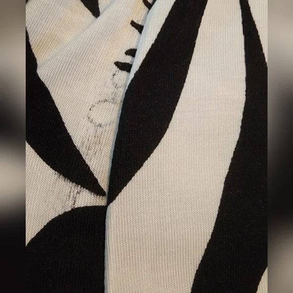 Sunshine 79 Optic Tropic Wide-Leg Relaxed Jumpsuit In Black/White Size SM - Picture 12 of 13